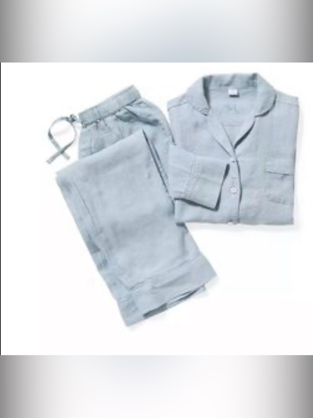 Serena & Lily Light Blue Cotton Pajama Set Medium